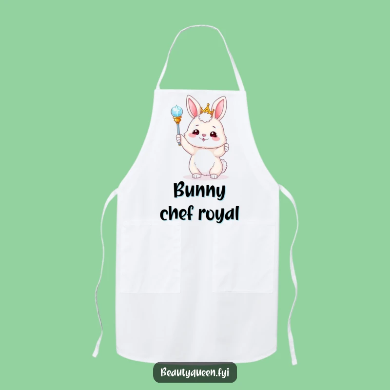 Funny Bunny Tiara Scepter Apron: Cook Up Some Enchanted Fun