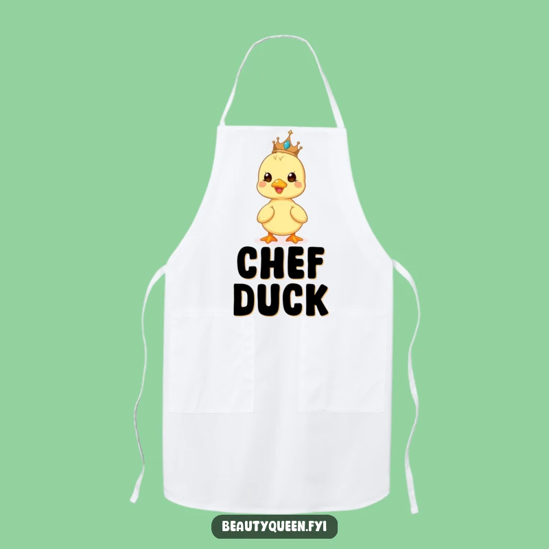 Funny Duckling Tiara Apron: Beaming Chef Style - Kitchen Gift