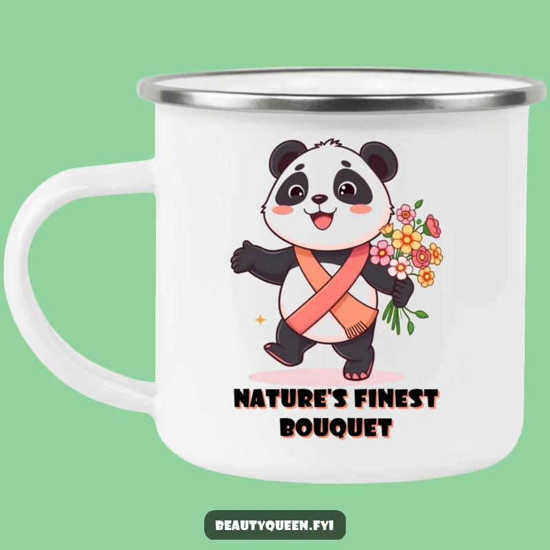 Funny Panda Camping Mug - Festive Bear Outdoors, Gift!