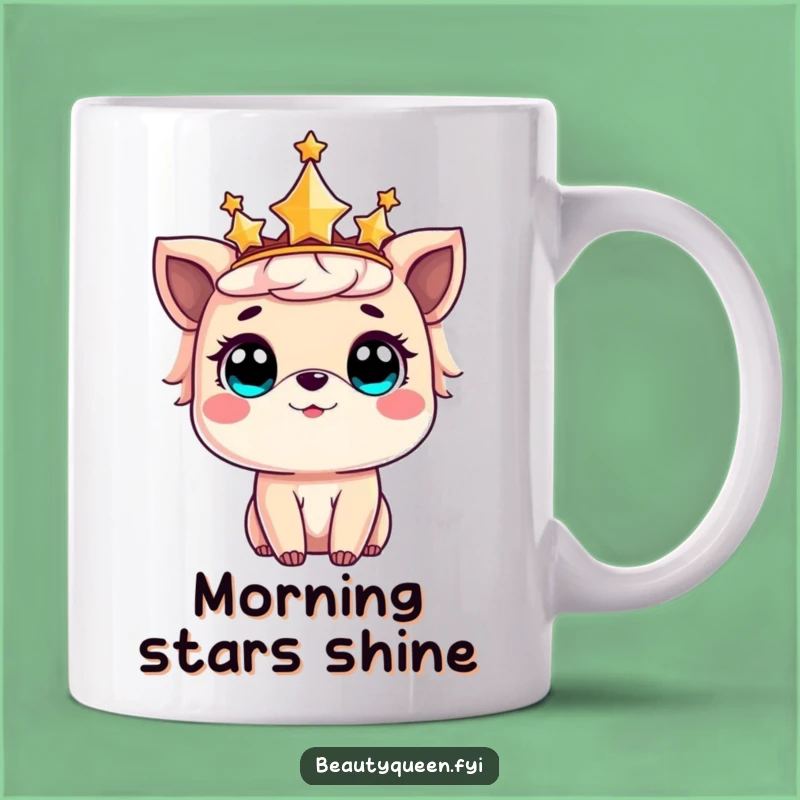 Enchanted Animal Crown Mug: Starry amazement, a magical and funny gift