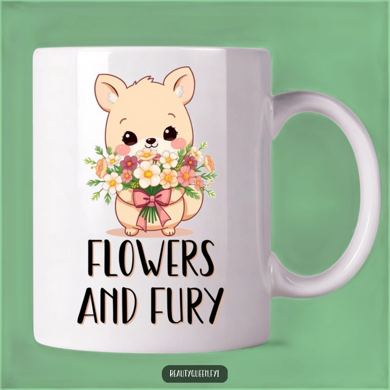 Funny Adorable Flower Animal Mug - Regal Bow Gift