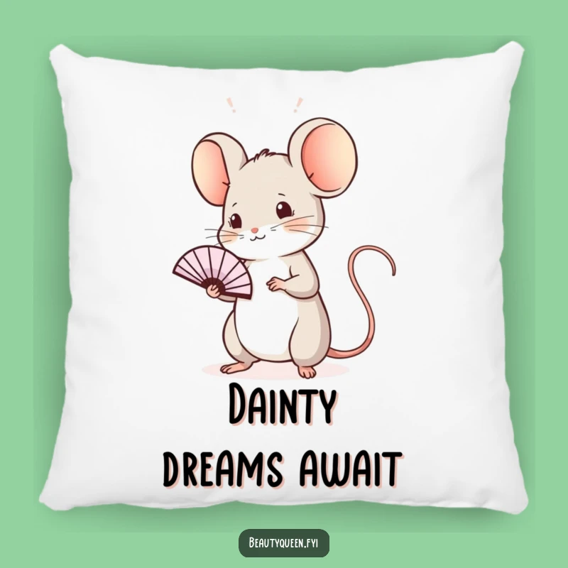 Funny Mouse Wave Pillow: Cozy Regal Fan Gift for Elegant Comfort