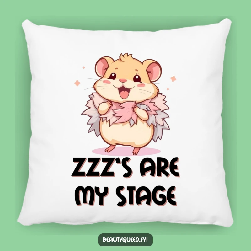Funny Hamster Dance Boa Pillow: Cozy Comfort, Hilarious Pet Gift!