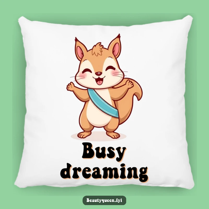 Funny Squirrel Dance Pillow: Cozy & Energetic Nutty Dancer Decor Funny Gift