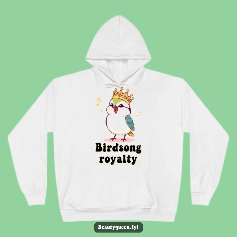 Funny Chickadee Royal Hoodie: Cozy Singing Bird Headdress Gift