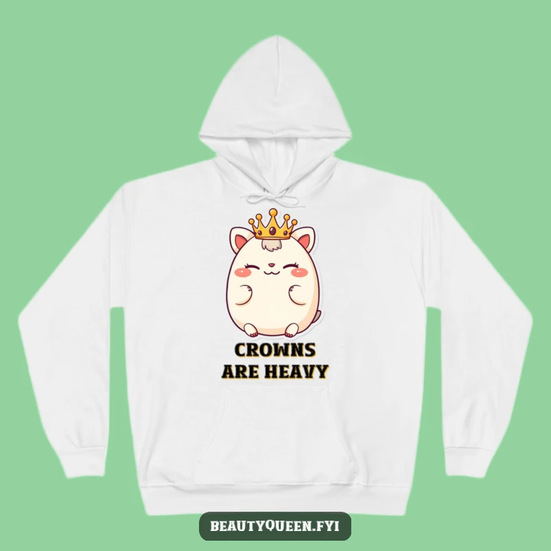 Funny Cozy Chubby Animal Hoodie - Playful Tiny Crown Gift