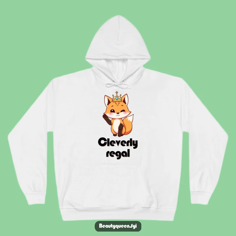 Funny Fox King Hoodie: Cozy & Crowned, The Ultimate Funny Gift
