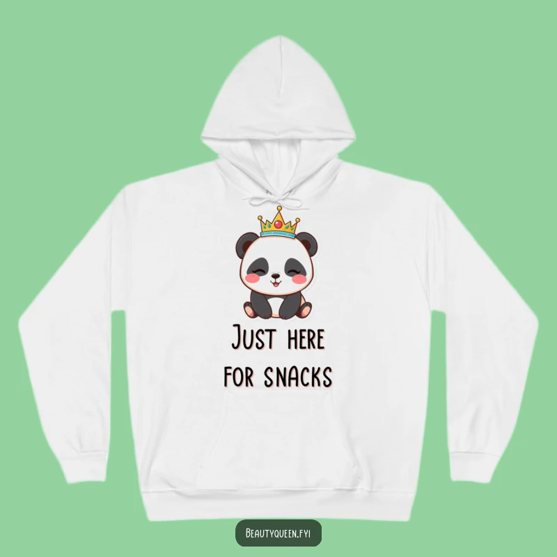 Funny Panda Tiara Hoodie - Cozy Winking Bear Sweatshirt - Warm & Humorous Gift