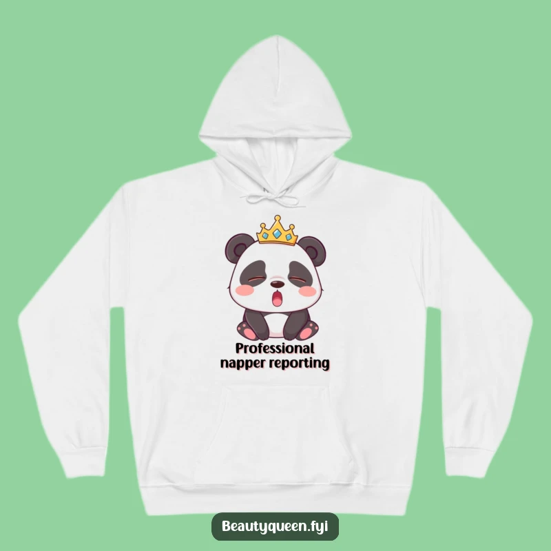 Funny Sleepy Panda Tiara Hoodie: Cozy & Hilarious Gift for Nappers!