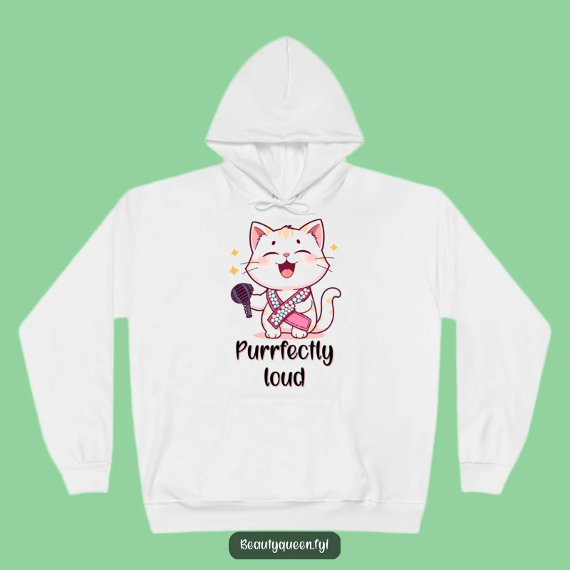 Funny Cat Diva Hoodie: Cozy & Glamorous Star Cat Funny Gift