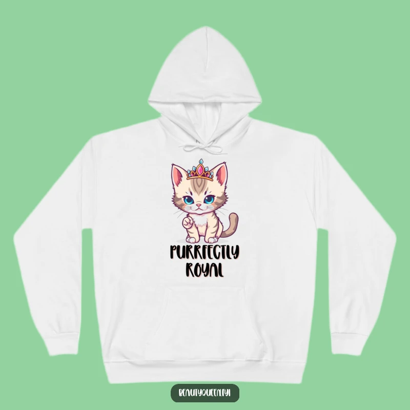 Funny Kitten Diva Hoodie: Cozy & Fierce, The Ultimate Funny Gift