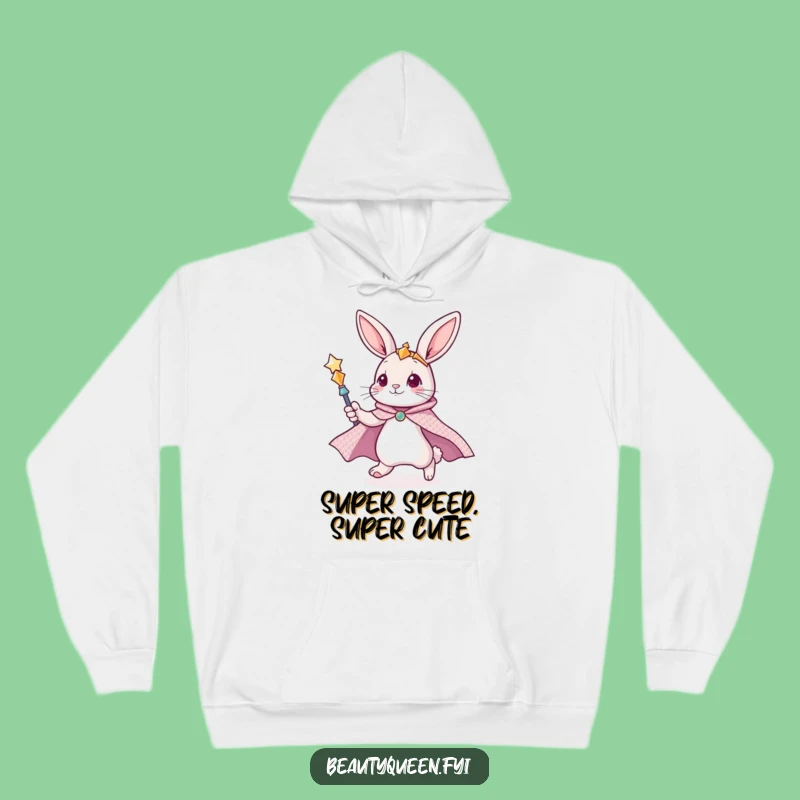 Funny Bunny Hoodie - Cozy Magical Hero, Scepter Power, Gift!