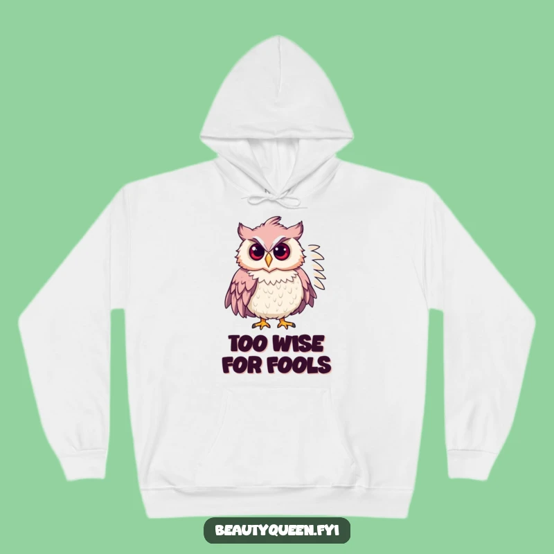 Funny Chic Owl Hoodie: Cozy Feathered Boa Fashionista Owl Sweatshirt, Perfect Gift!