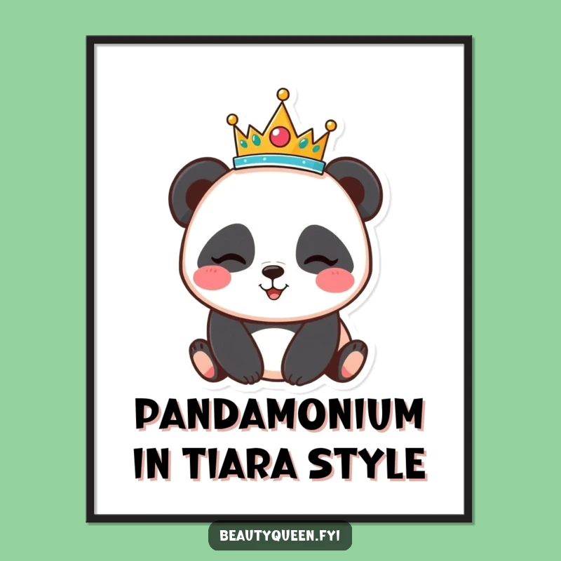 Free Printable Panda Art: Funny Downloadable Gift for Playful Decor and Whimsical Ambiance!