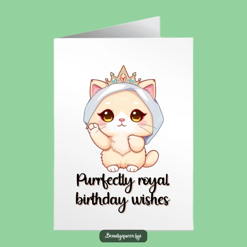 Free Printable Funny Cat Wedding Birthday Card - Downloadable DIY Gift for Cat Bride