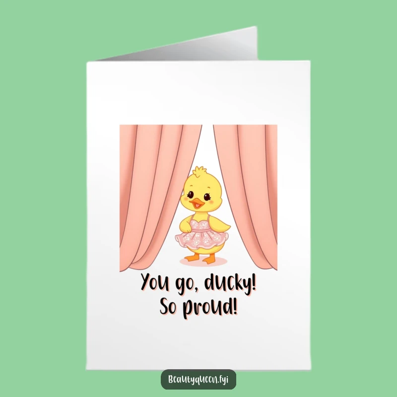 Free Printable Duckling Congratulations Card - Funny Downloadable Gift