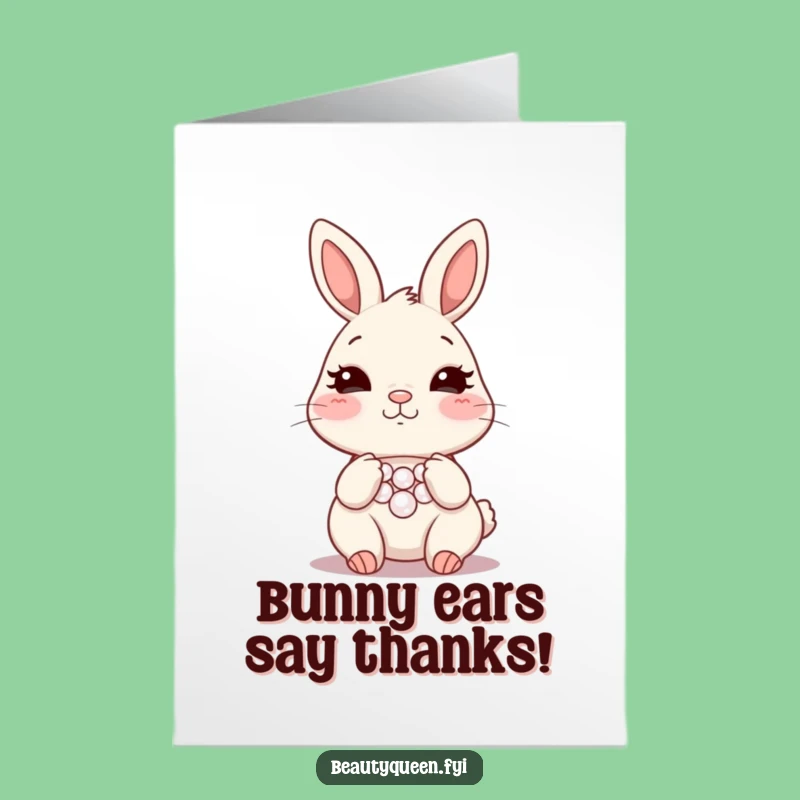 Free Printable Bunny Thank You Card: Funny Downloadable Gift to Express Gratitude with Flair!