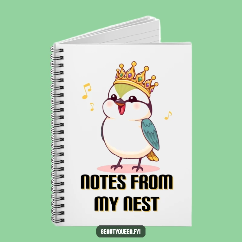Funny Chickadee Royal Notebook: Singing Bird Journal Gift