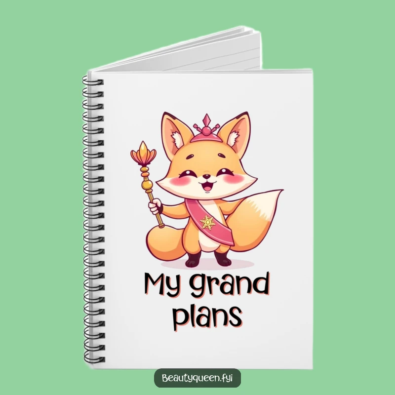 Funny Giggling Fox Notebook: Royal Journal for Hilarious Ideas and Funny Gifts