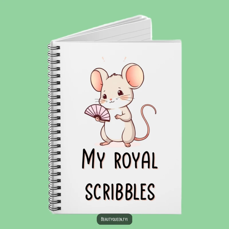 Funny Mouse Wave Notebook: Regal Fan Journal Gift for Elegant Notes