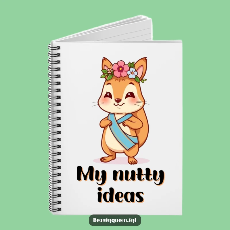 Funny Squirrel Flower Crown Notebook: Confident Strutter Journal, Perfect for Notes & Gifts