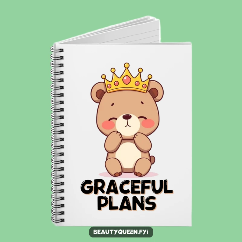 Funny Bear Cub Curtsey Notebook: Journal for Gentle Thoughts, Great Gift!