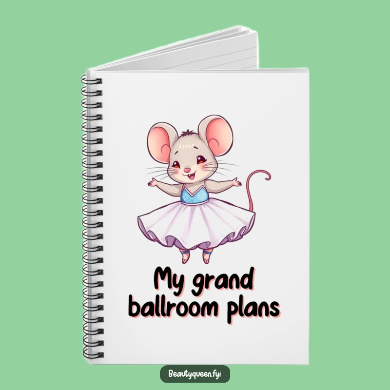 Funny Mouse Notebook: Tiny Dancer Journal, Dazzling Gown, Perfect for Notes