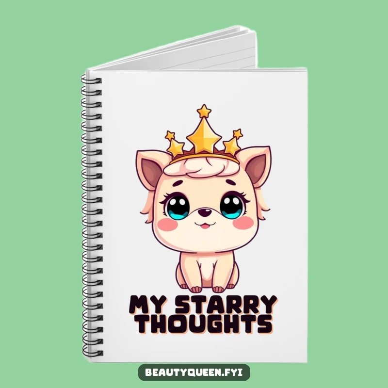 Funny Notebook: Star crowned animal amazed, capture your wondrous thoughts