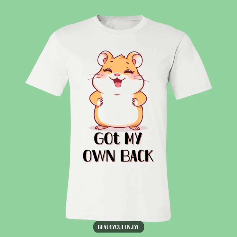 Funny Hamster Pose T-Shirt: Giggling Paws Gift for Playful Style
