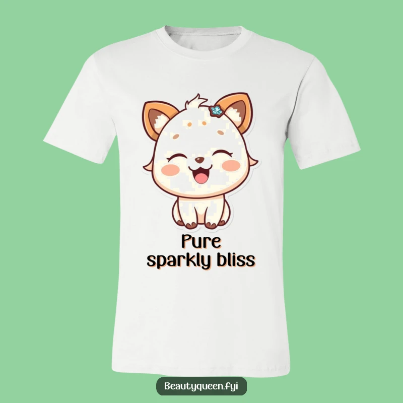 Funny T-Shirt: Happy animal sparkly accessory, wear your delight