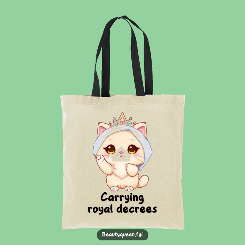 Funny Fluffy Cat Bride Tote Bag: Stylish & Hilarious Accessory, Perfect Gift!