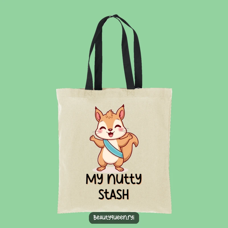 Funny Squirrel Dance Tote Bag: Energetic Nutty Dancer Accessory Funny Gift
